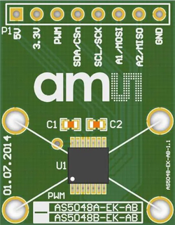 AMS OSRAM AS5048B magnetic encoder logo